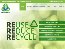 Tablet Screenshot of orlando-recycling.com